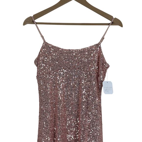 NWT Altar'd State Dorothy Sequin Mini Dress Womens S Pink Going Out Birthday - Picture 3 of 7